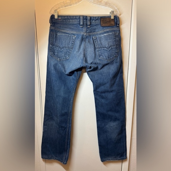 Diesel Men’s Viker Button Fly Medium Blue Wash Straight Leg Y2K Denim Jeans 32 - Picture 7 of 15